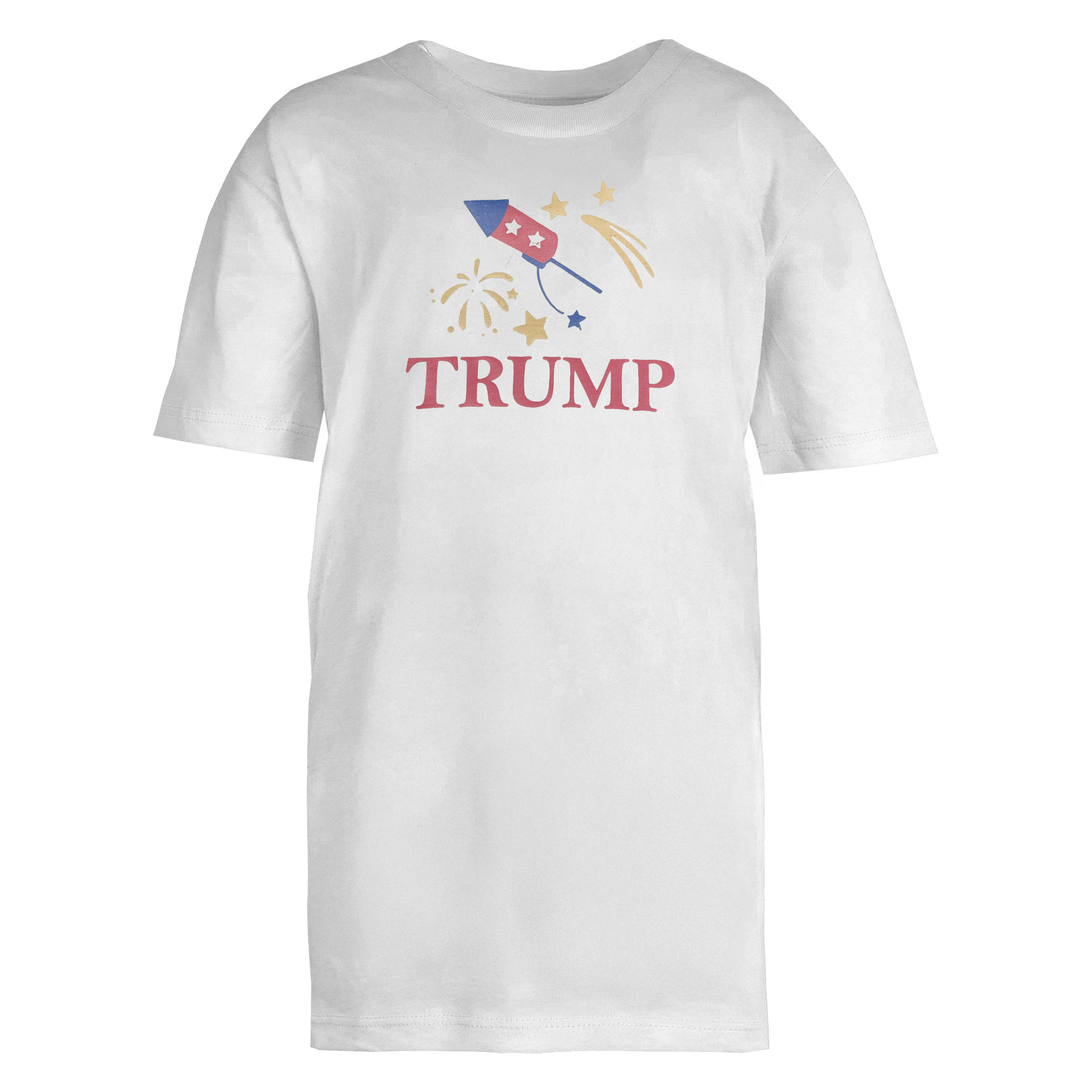 Trump Firecracker Toddler Tee in the Color White Trump Firecracker Toddler Tee in the Color White