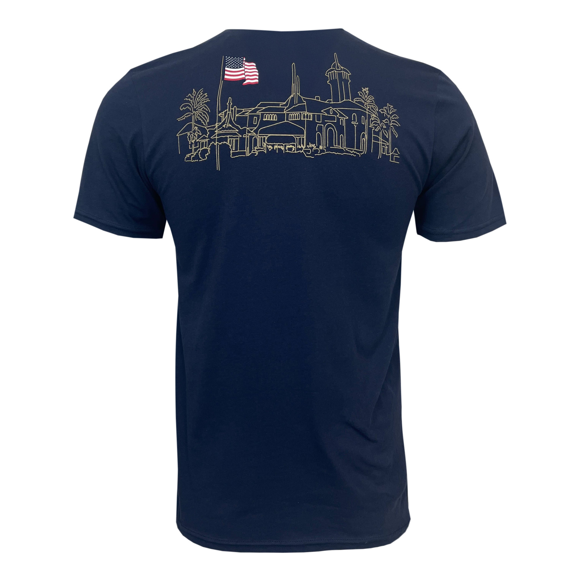 Mar-a-Lago Back Outline Tee - Navy Mar-a-Lago Back Outline Tee - Navy