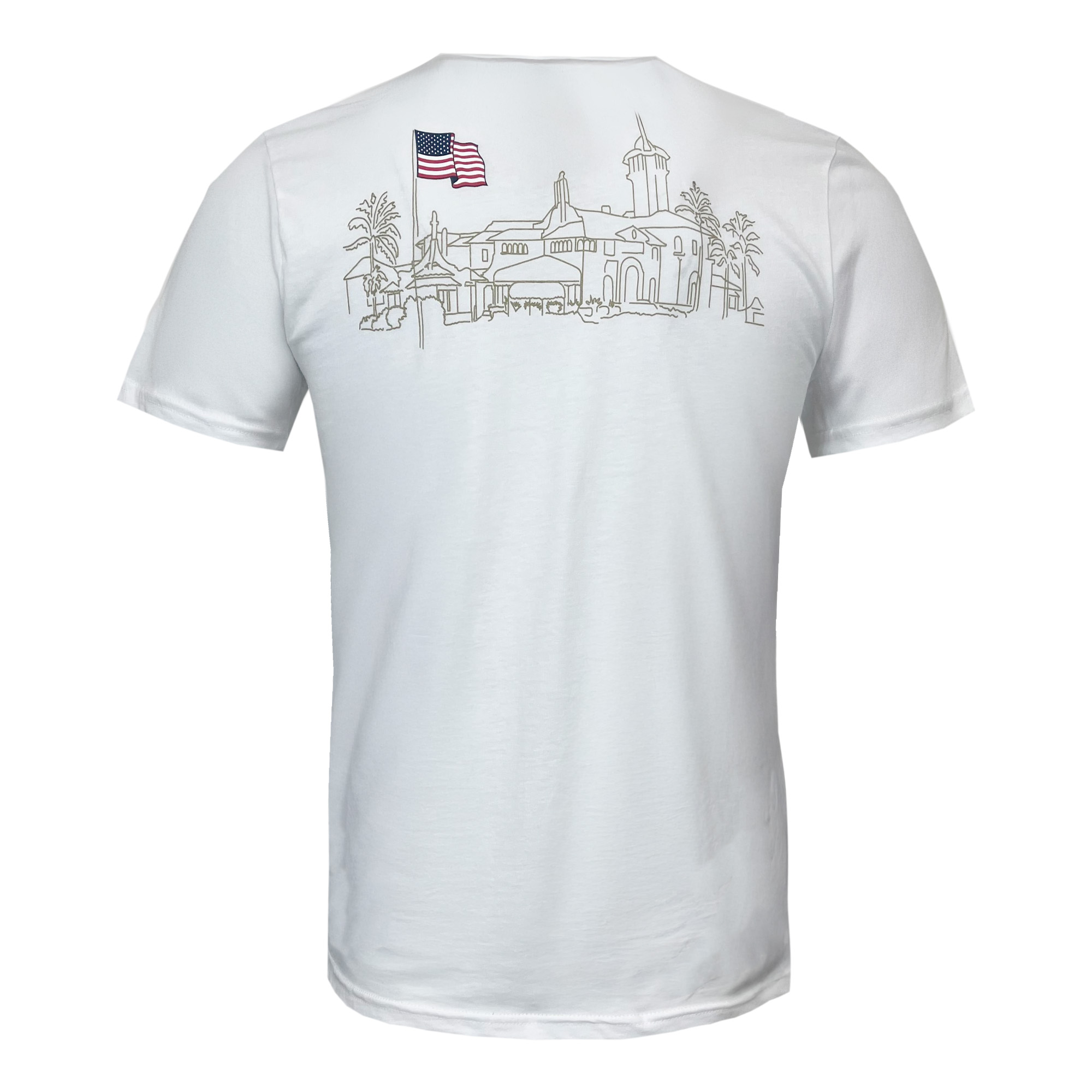 Mar-a-Lago Back Outline Tee ā White