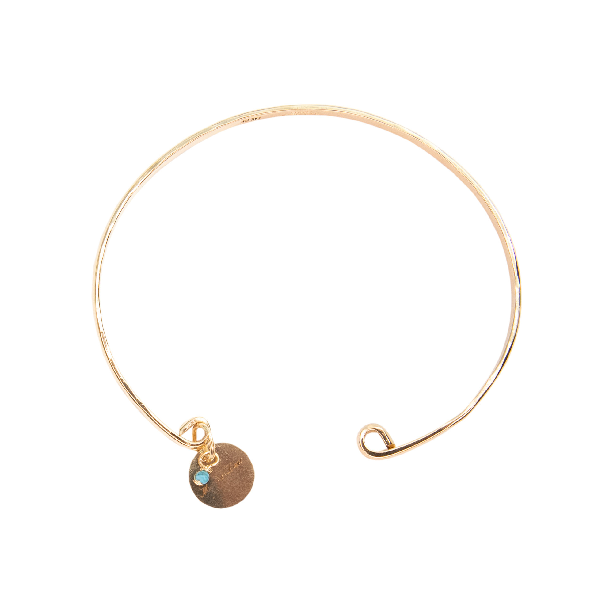 MAL Hammered Cuff - Gold/Turquoise MAL Hammered Cuff - Gold/Turquoise