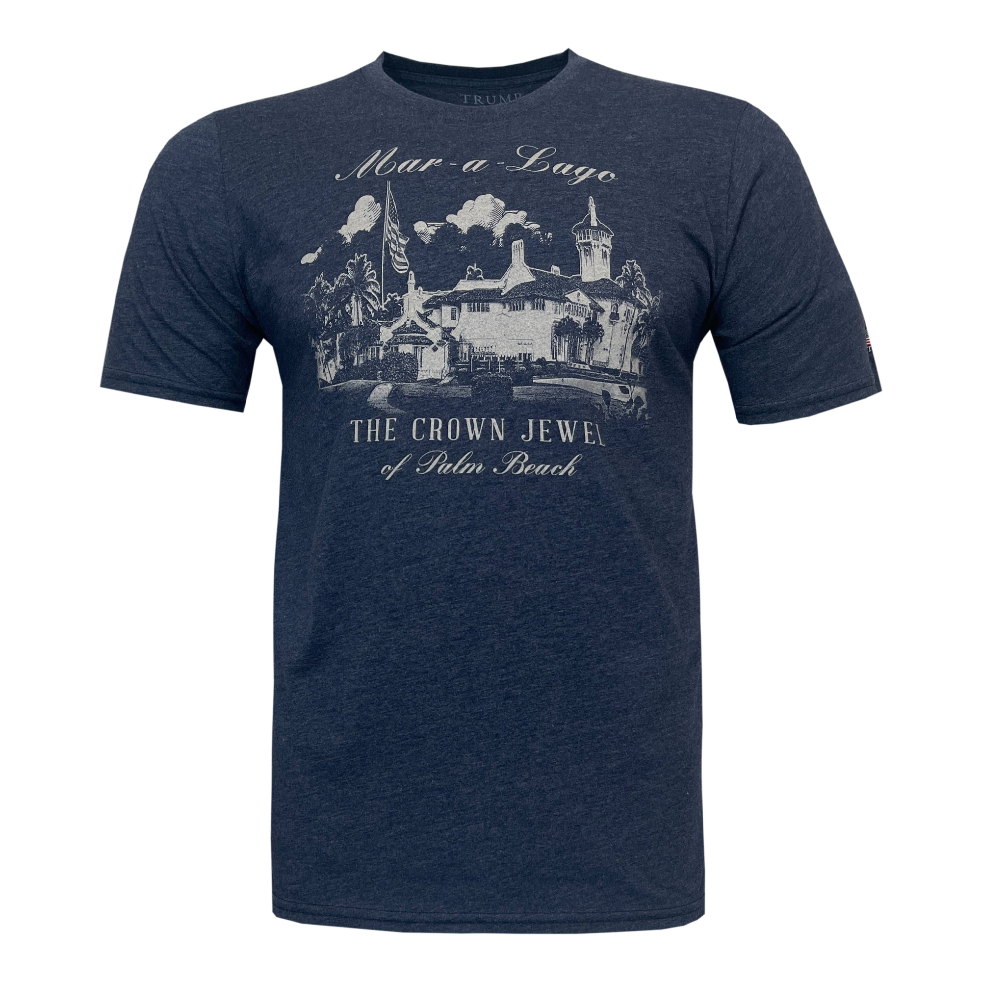 Mar-a-Lago Panoramic Tee - Heather Indigo