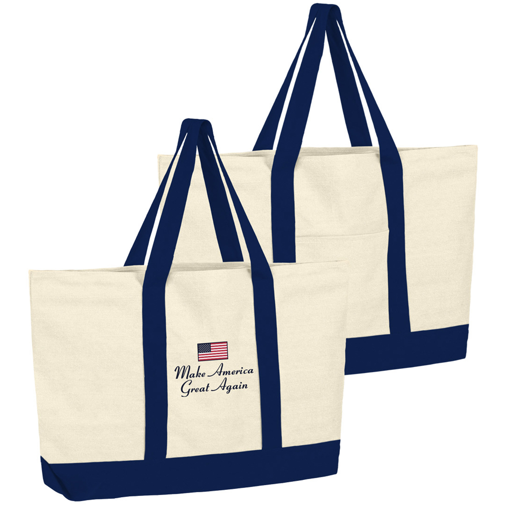 Make America Great Again Canvas Tote - Navy Make America Great Again Canvas Tote - Navy