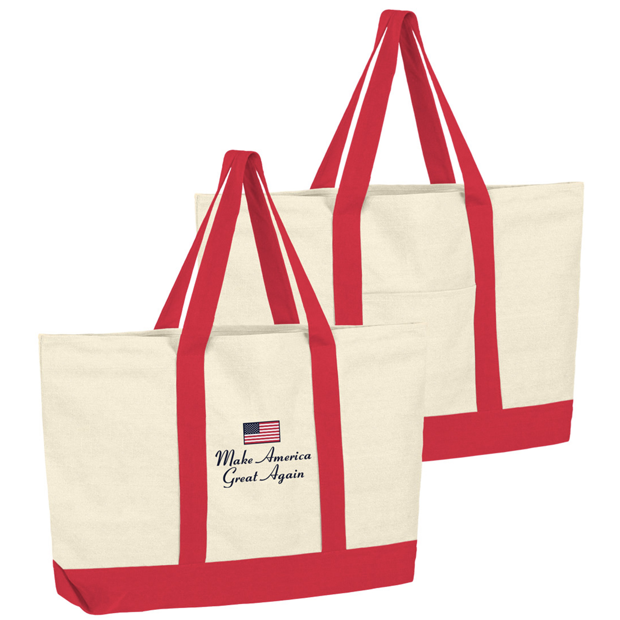 Make America Great Again Canvas Tote - Red Make America Great Again Canvas Tote - Red