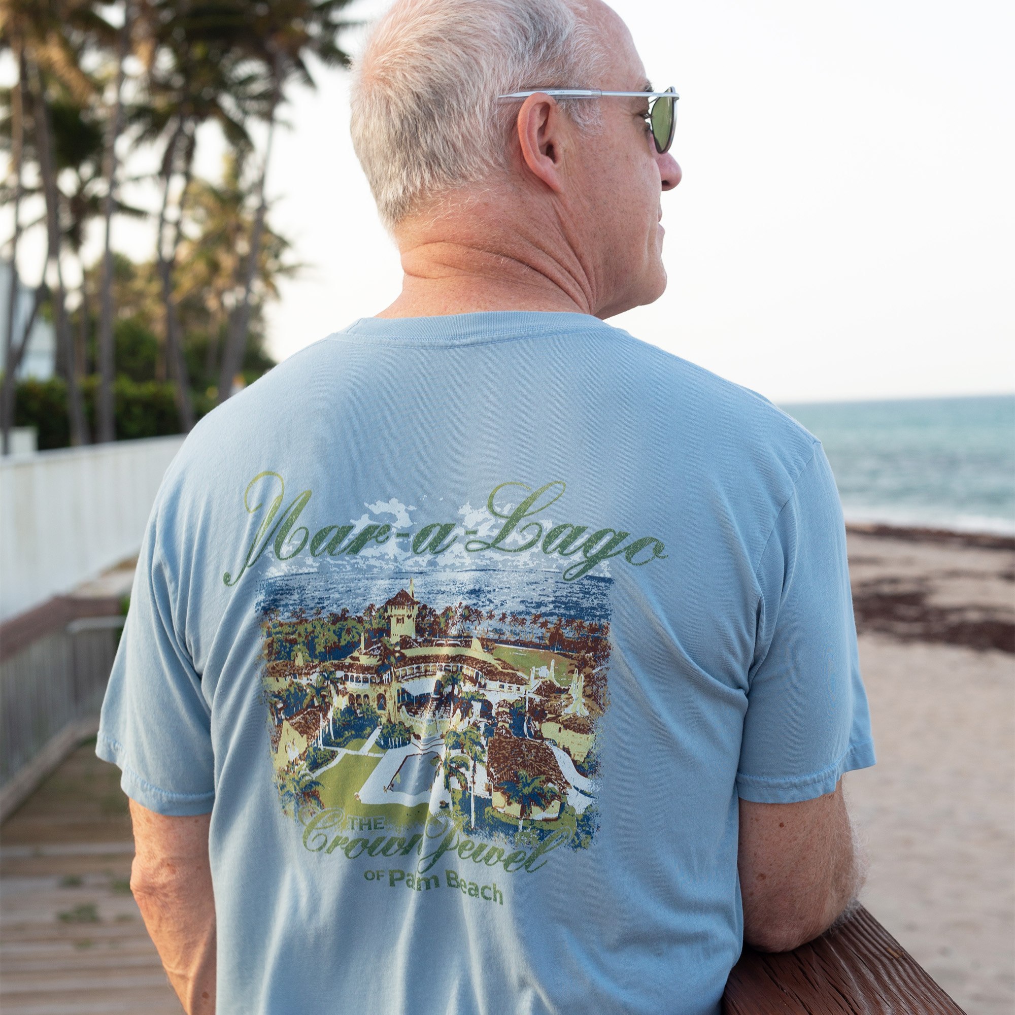 Mar-a-Lago Crown Jewel Tee - Bluestone Mar-a-Lago Crown Jewel Tee - Bluestone