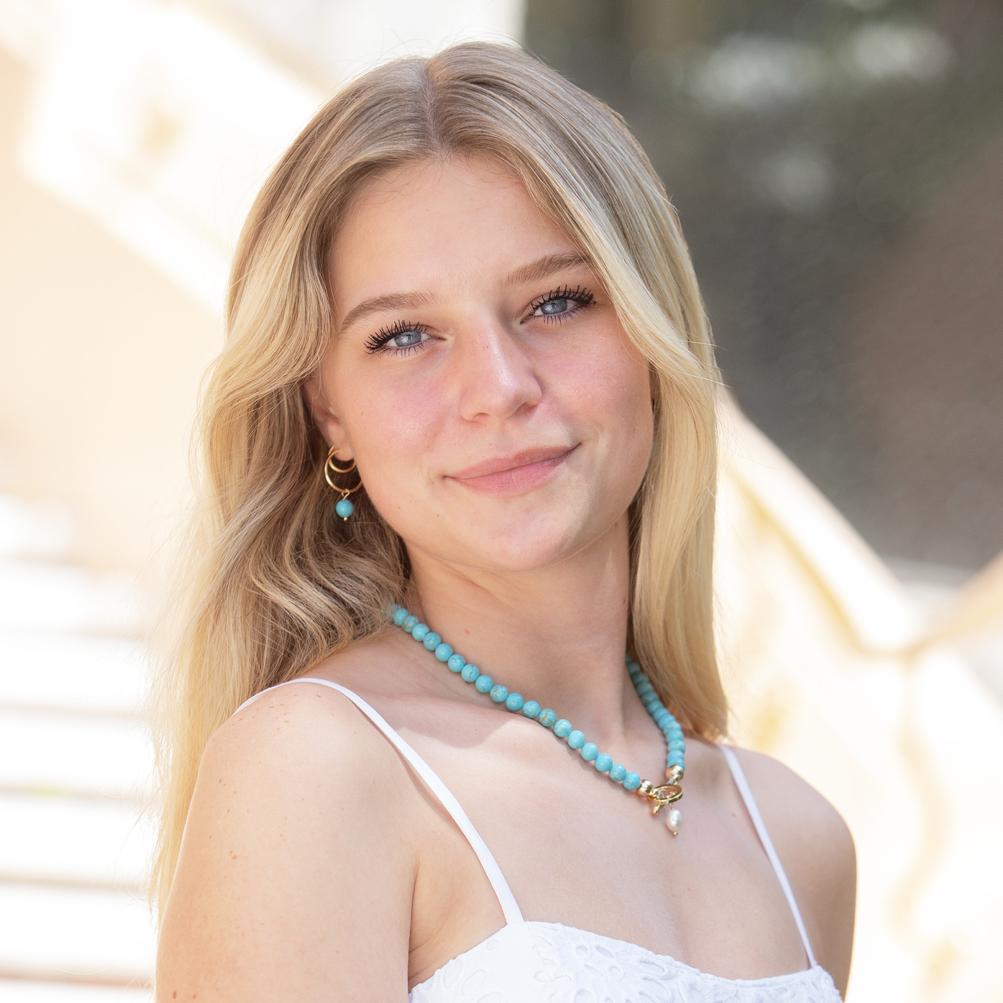 Mar-a-Lago Turquoise Hoop Earrings Mar-a-Lago Turquoise Hoop Earrings