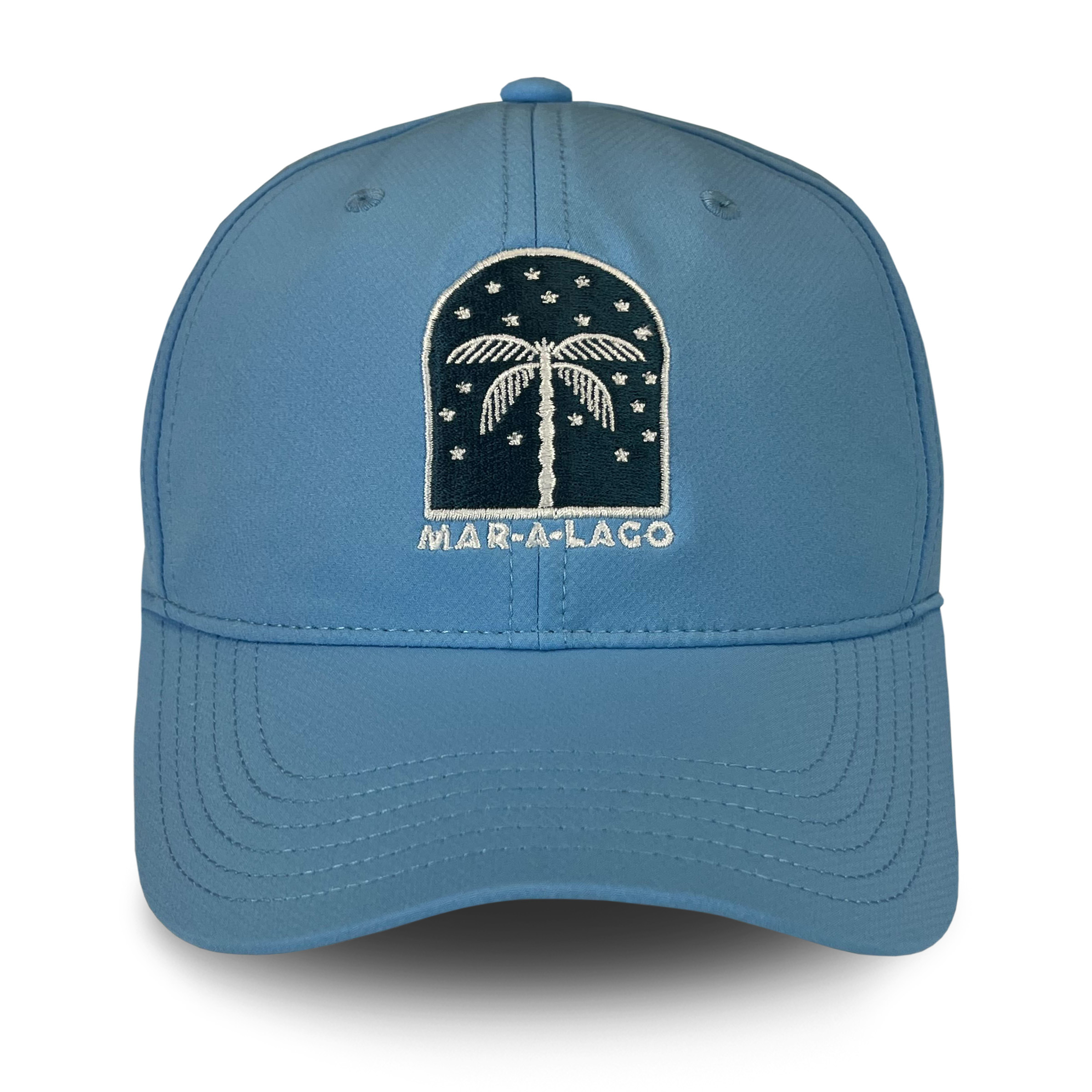 Mar-a-Lago Palm Tree Arch Hat - Light Blue