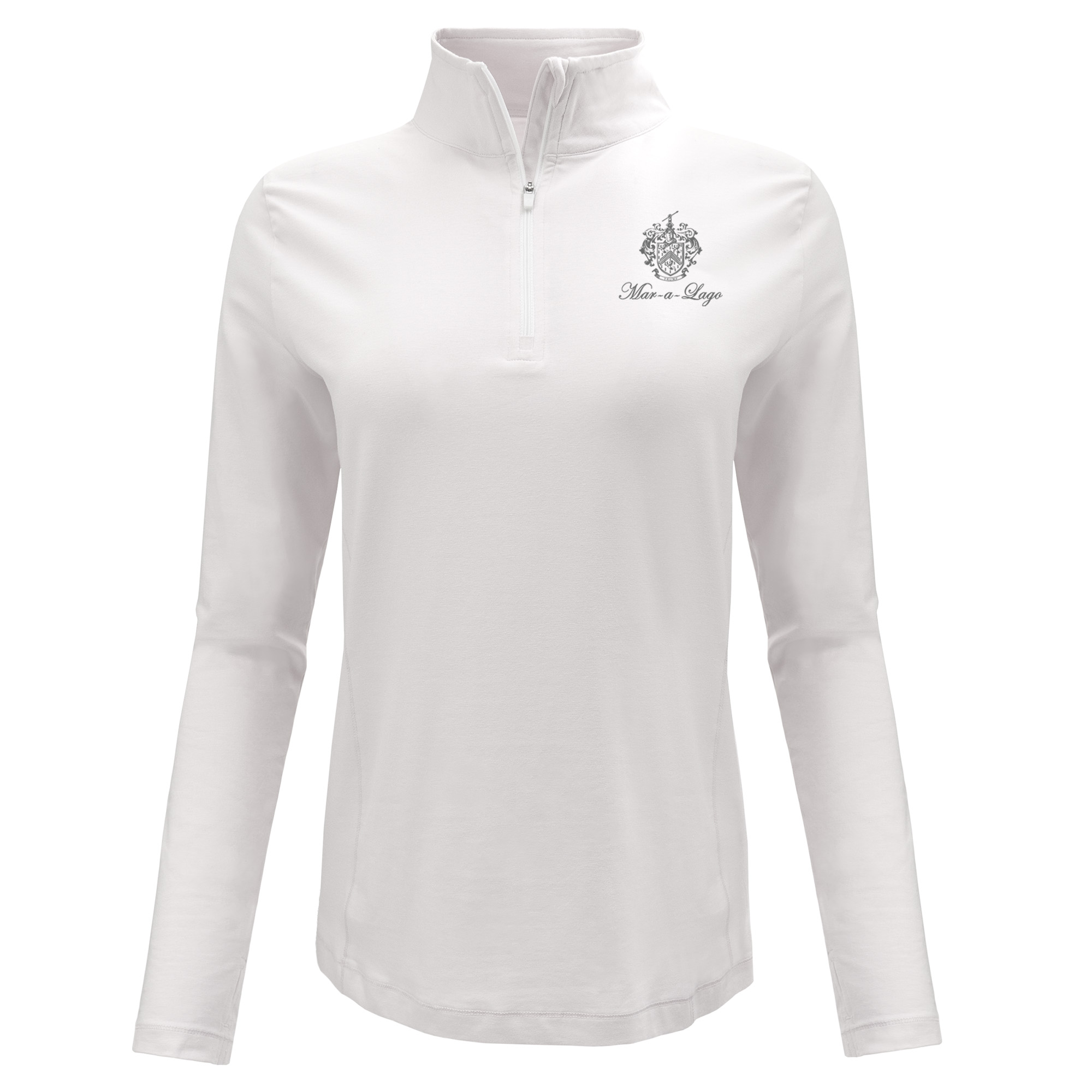 Mar-a-Lago Recess 1/4 Zip - White Mar-a-Lago Recess 1/4 Zip - White