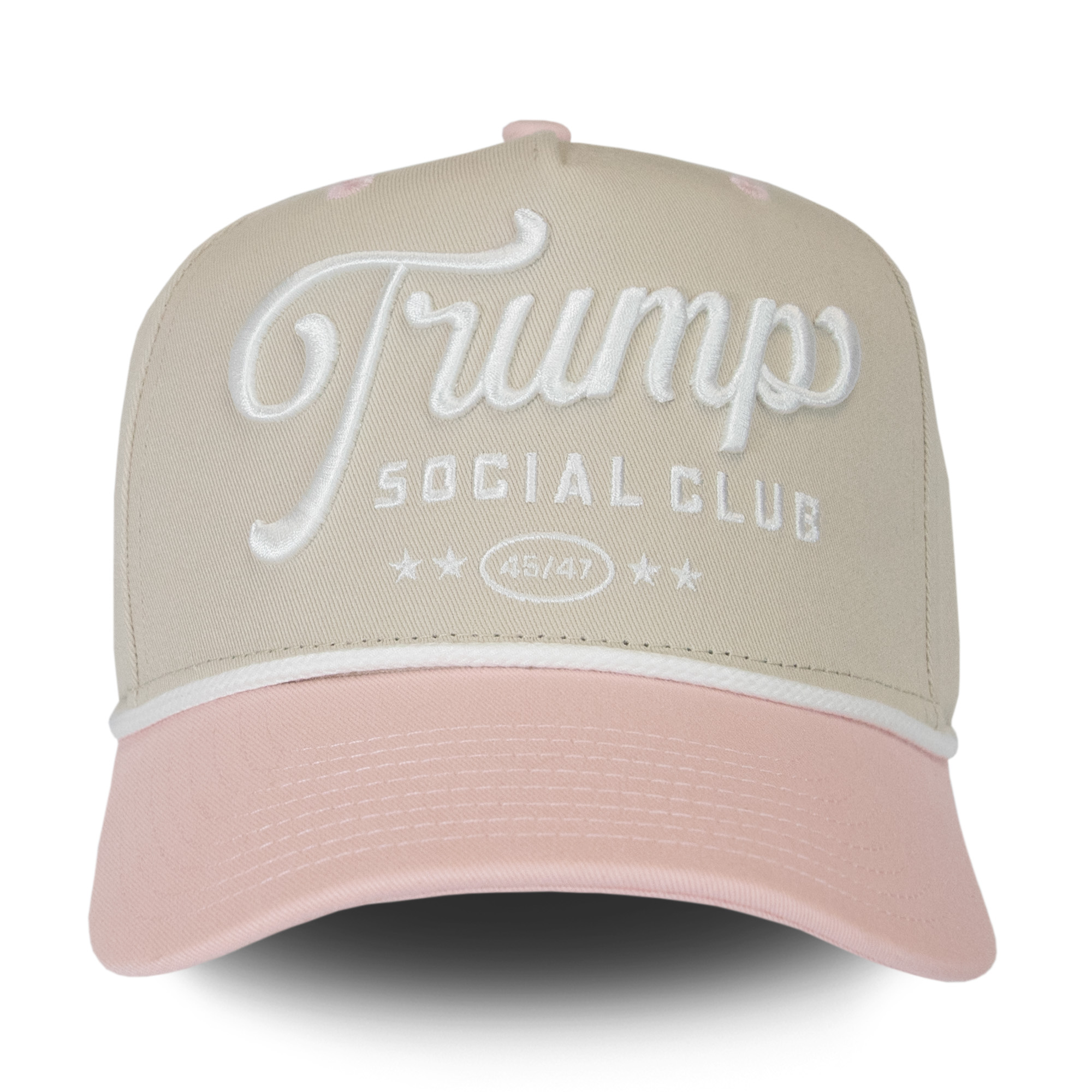 Trump Social Club Rope Hat - Stone/Light Pink Trump Social Club Rope Hat - Stone/Light Pink