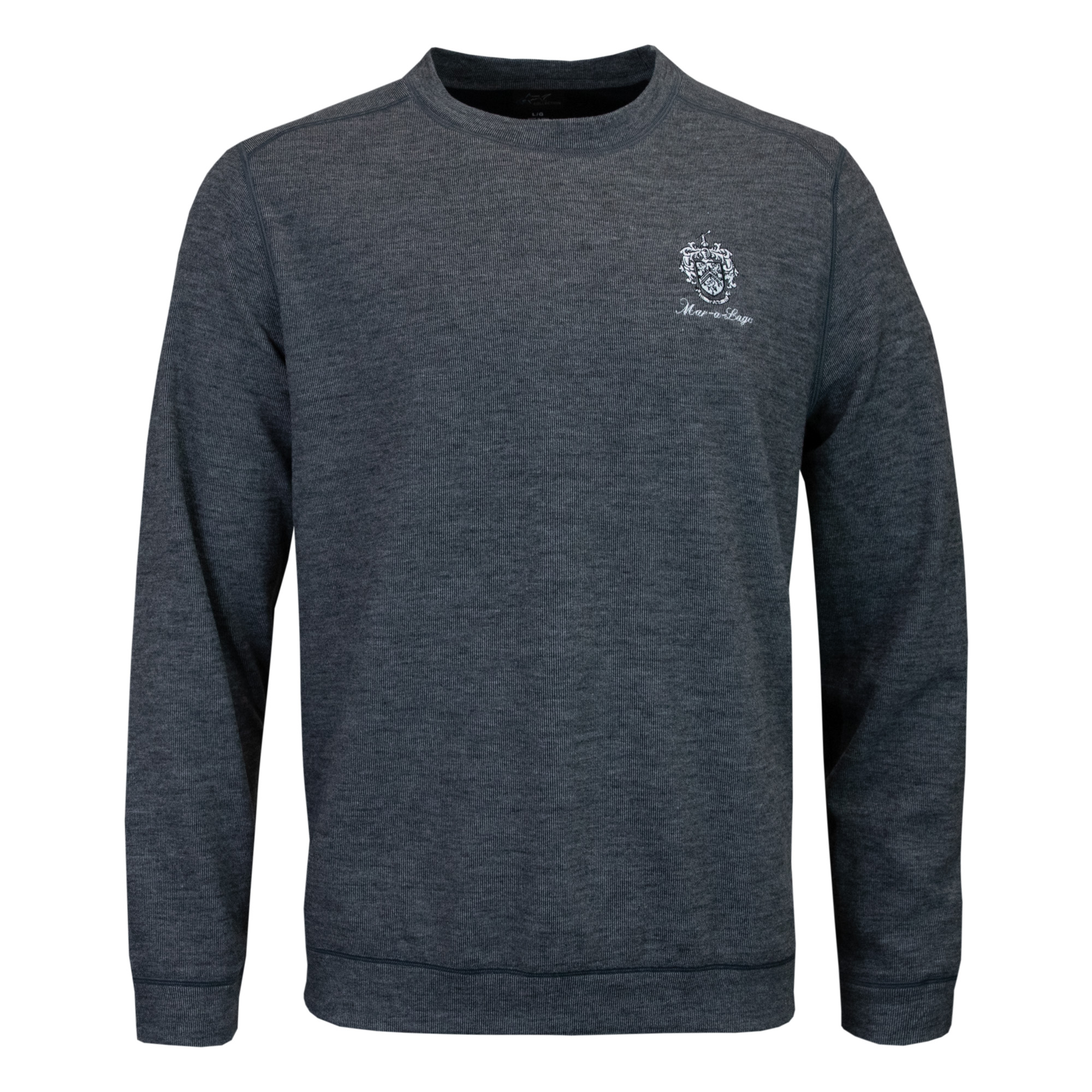 Mar-a-Lago Coastal Crew Neck - Black Heather Mar-a-Lago Coastal Crew Neck - Black Heather