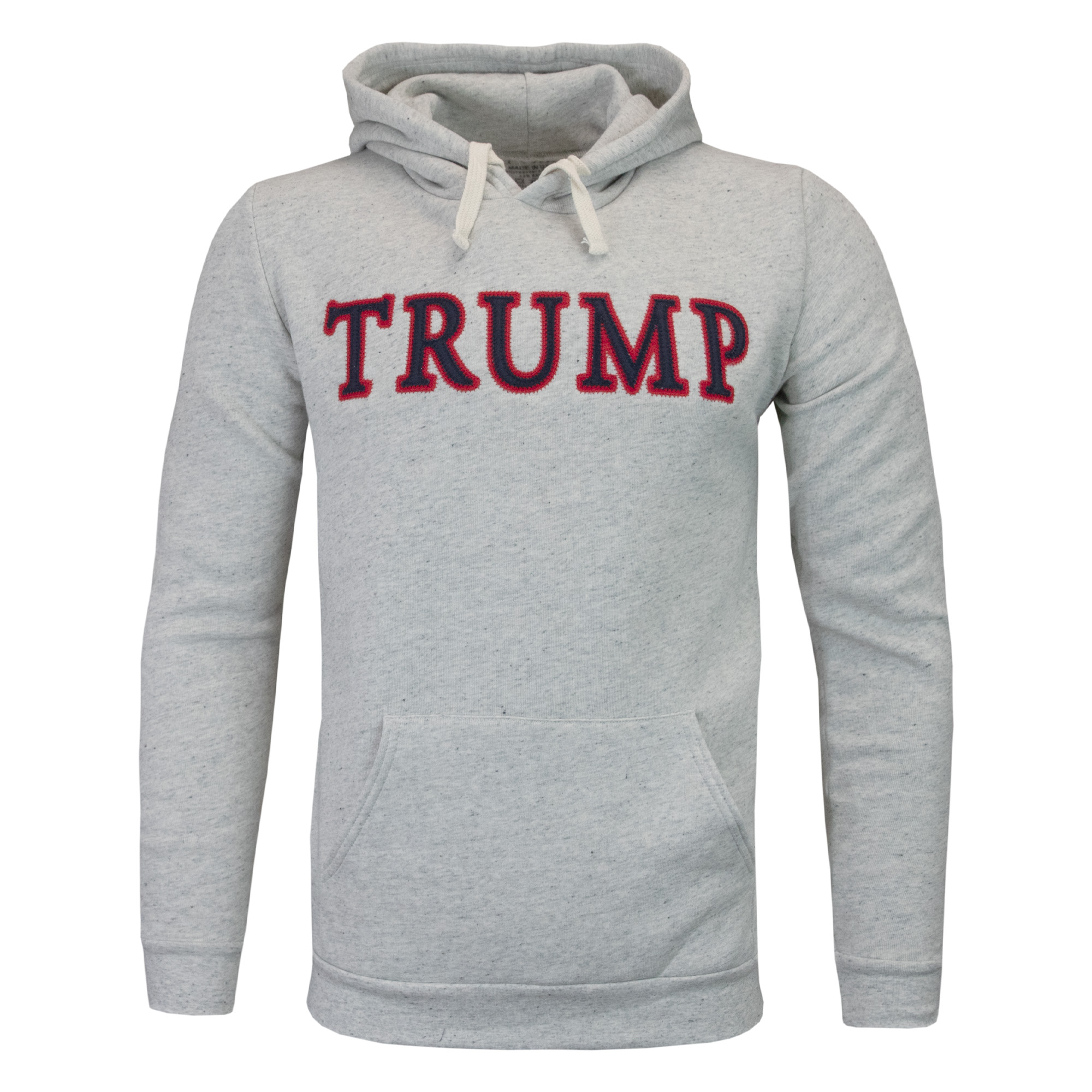 Trump Multiplier Stitched Hoodie - Ash/Red Trump Multiplier Stitched Hoodie - Ash/Red