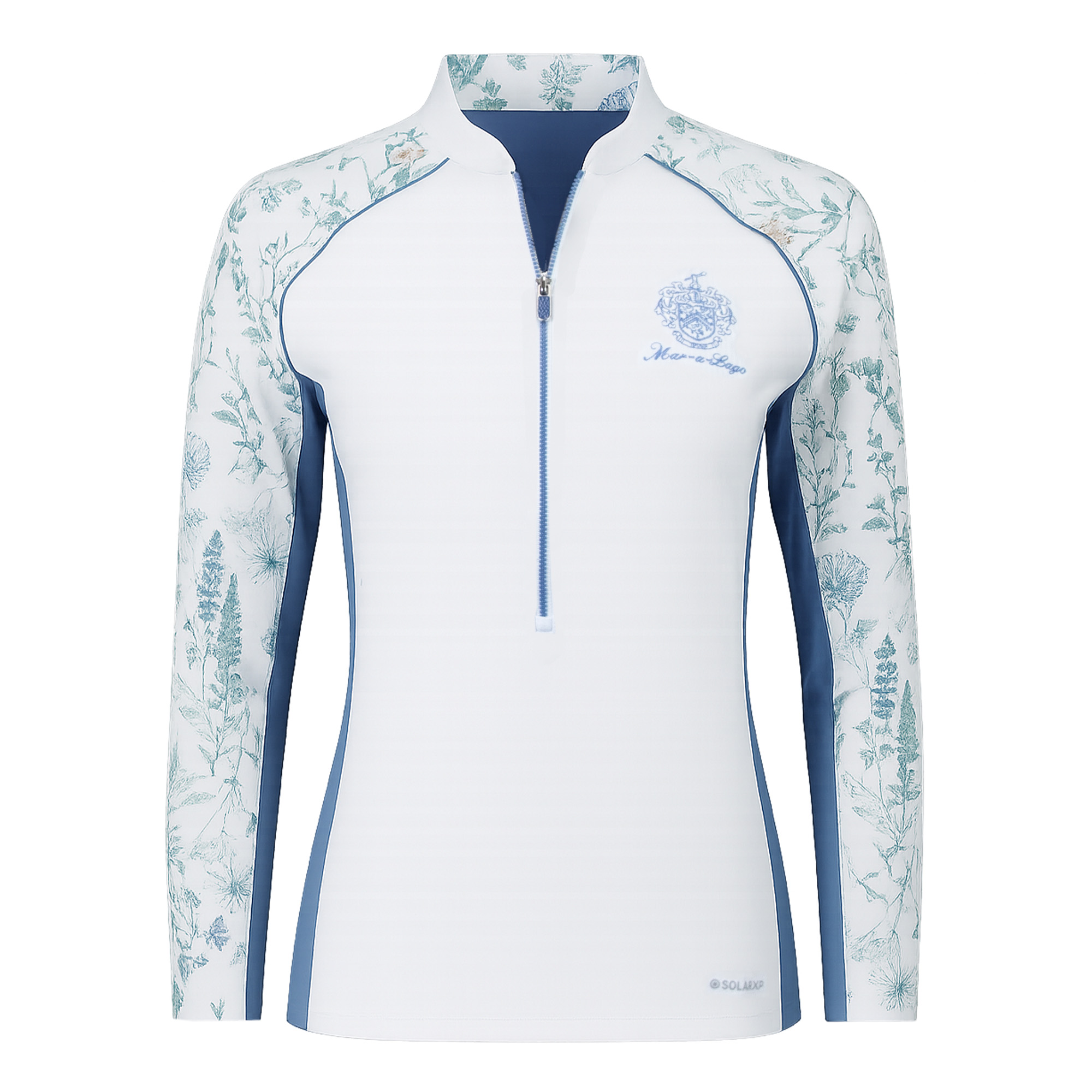 Ladies Mar-a-Lago Botanical Floral 1/2 Zip