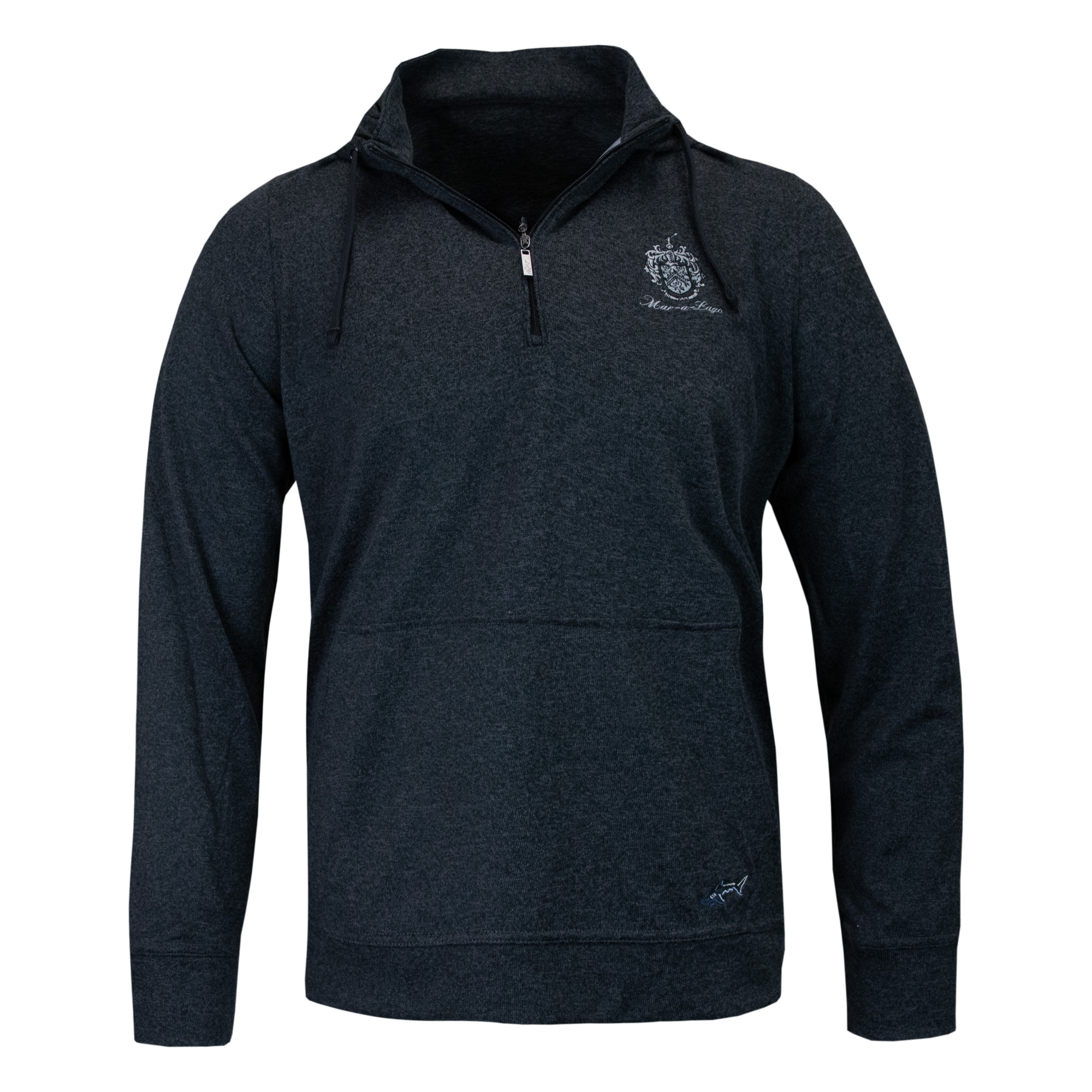 Mar-a-Lago 1/4 Zip Hoodie - Black Heather Mar-a-Lago 1/4 Zip Hoodie - Black Heather