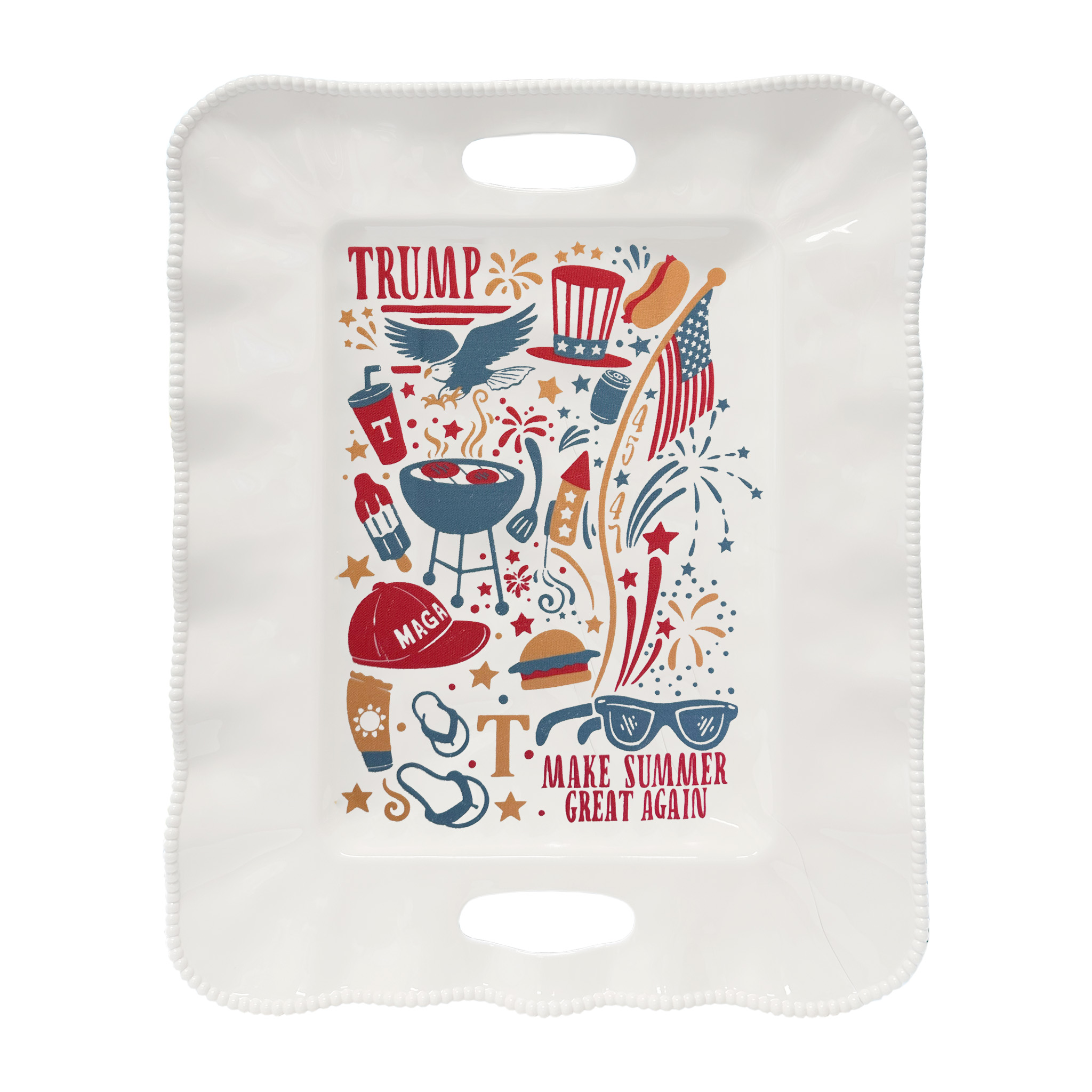 Make Summer Great Again Double Handed Tray