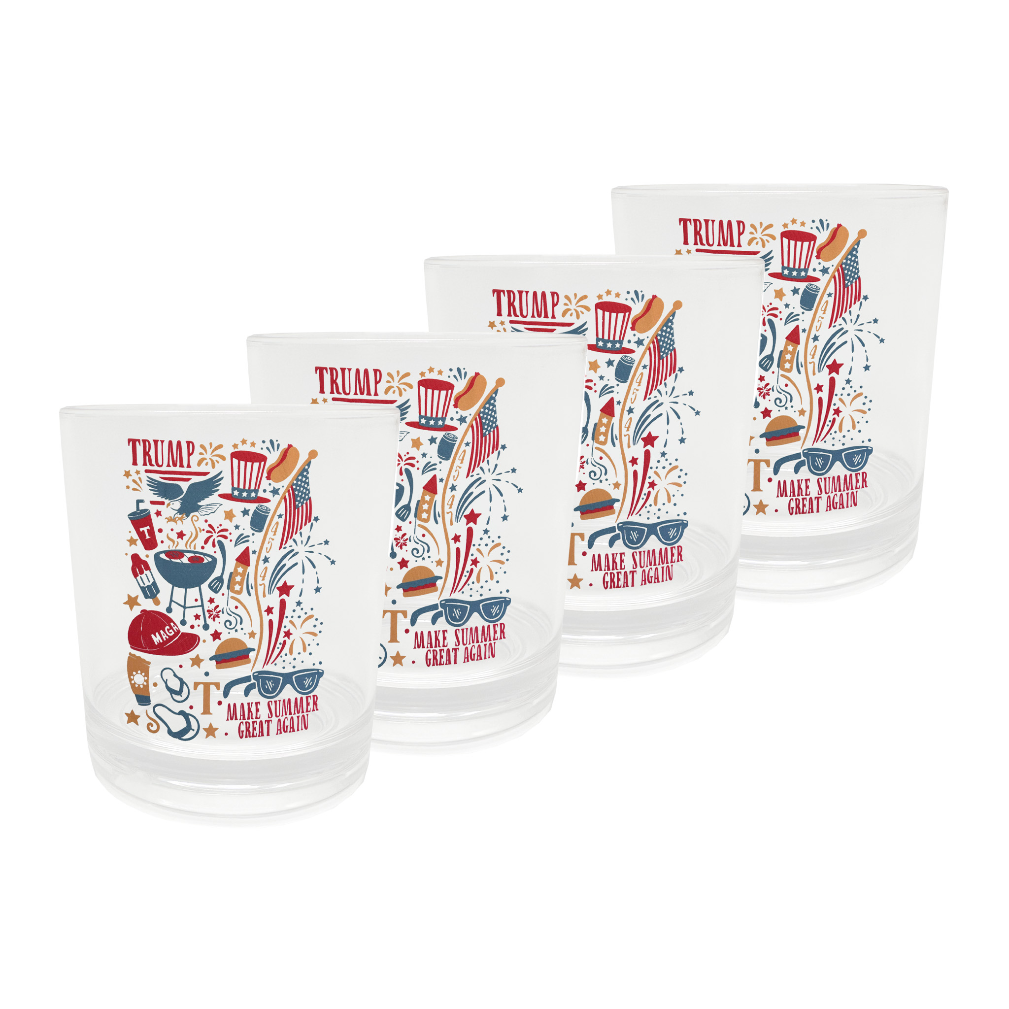 Make Summer Great Again Acrylic Cup - Set of 4