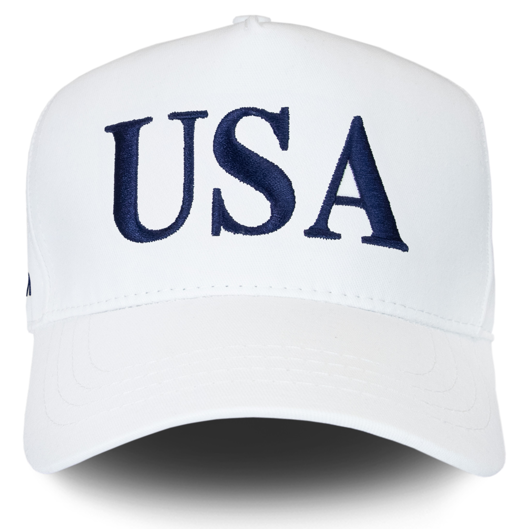 45-47 USA Hat - White/Navy - Front