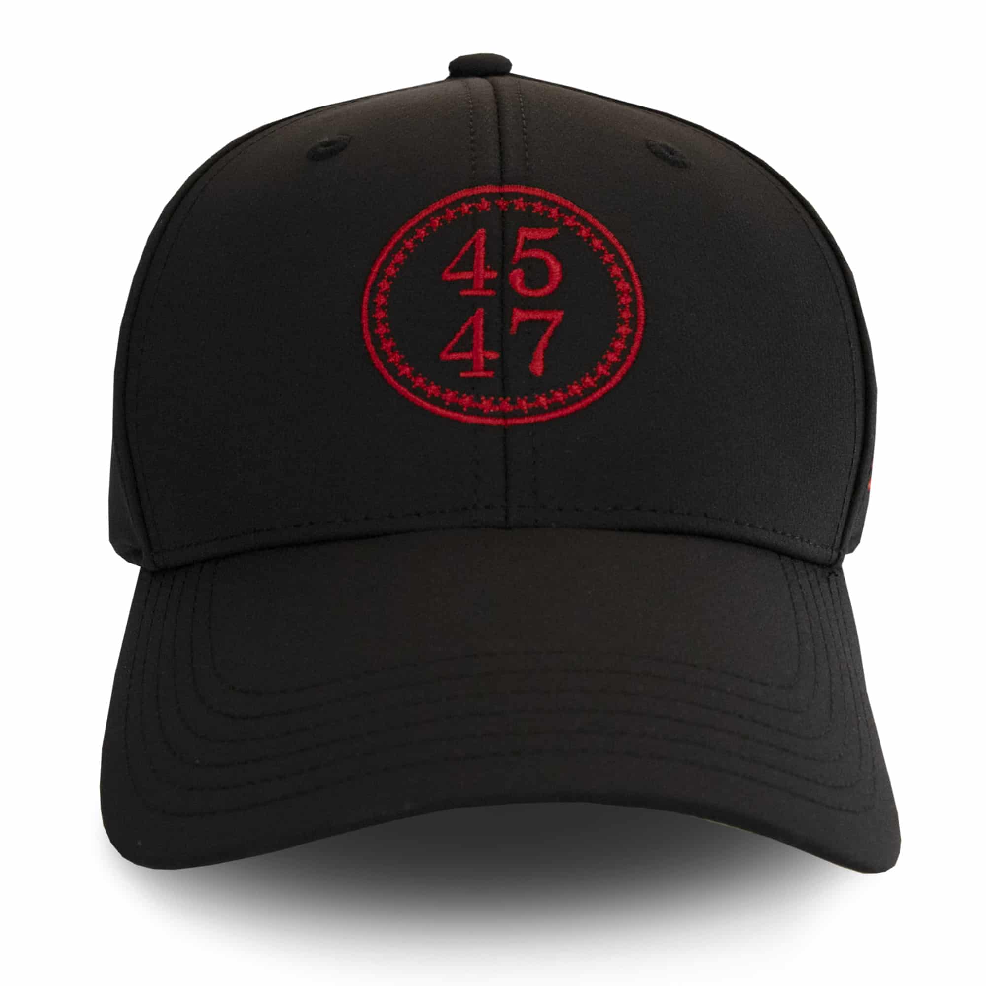 45-47 Velcro Hat - Black/Red 45-47 Velcro Hat - Black/Red