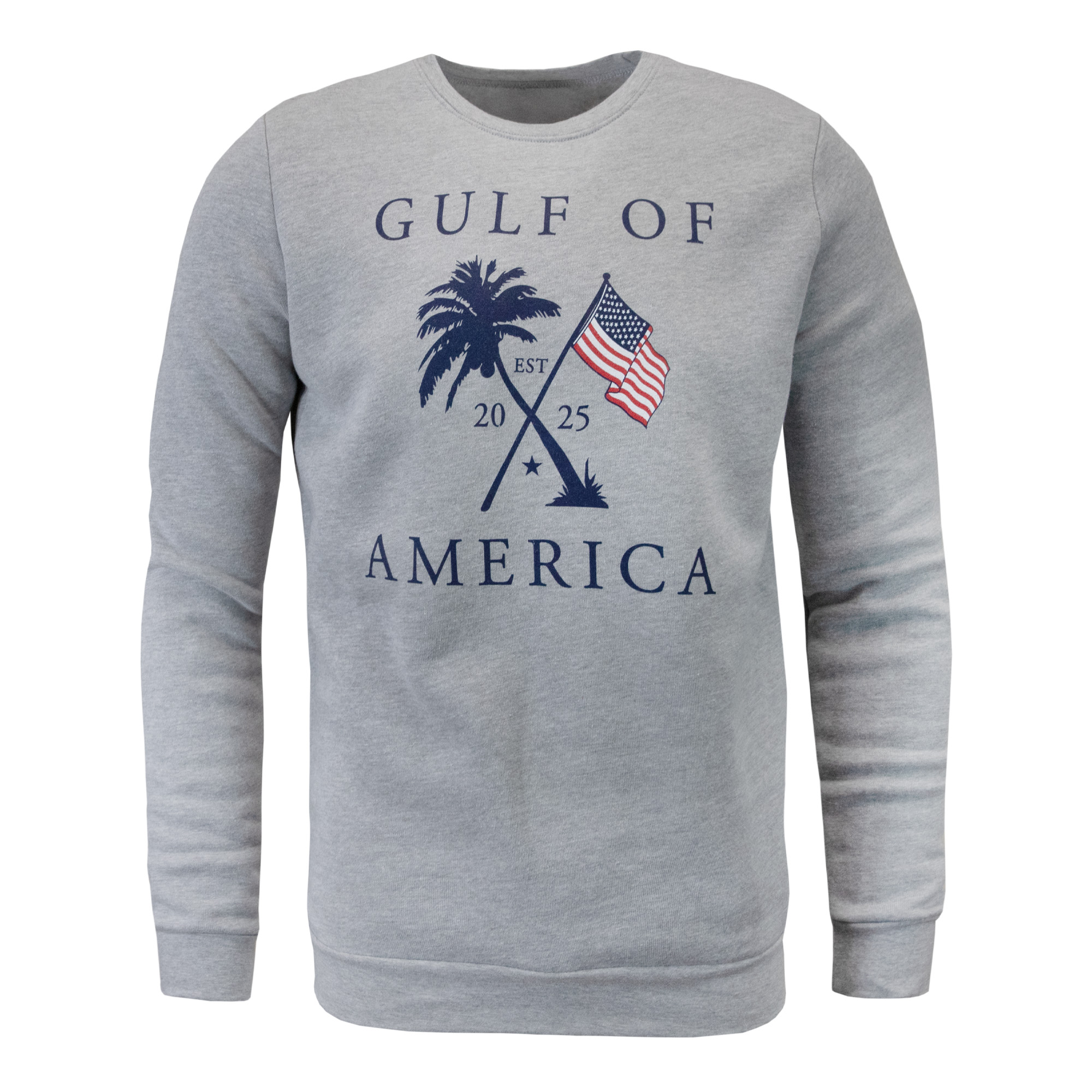 Gulf of America Crossed Emblematic Crew in Gray
