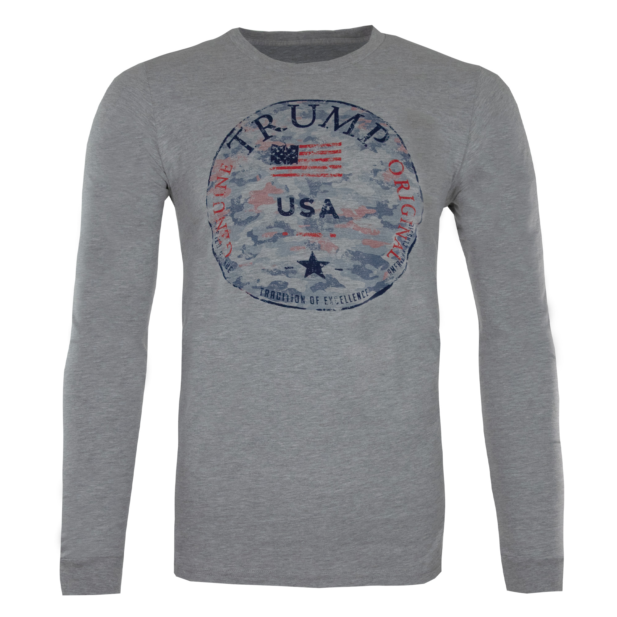 Trump Stamp LS - Heather Grey Trump Stamp LS - Heather Grey