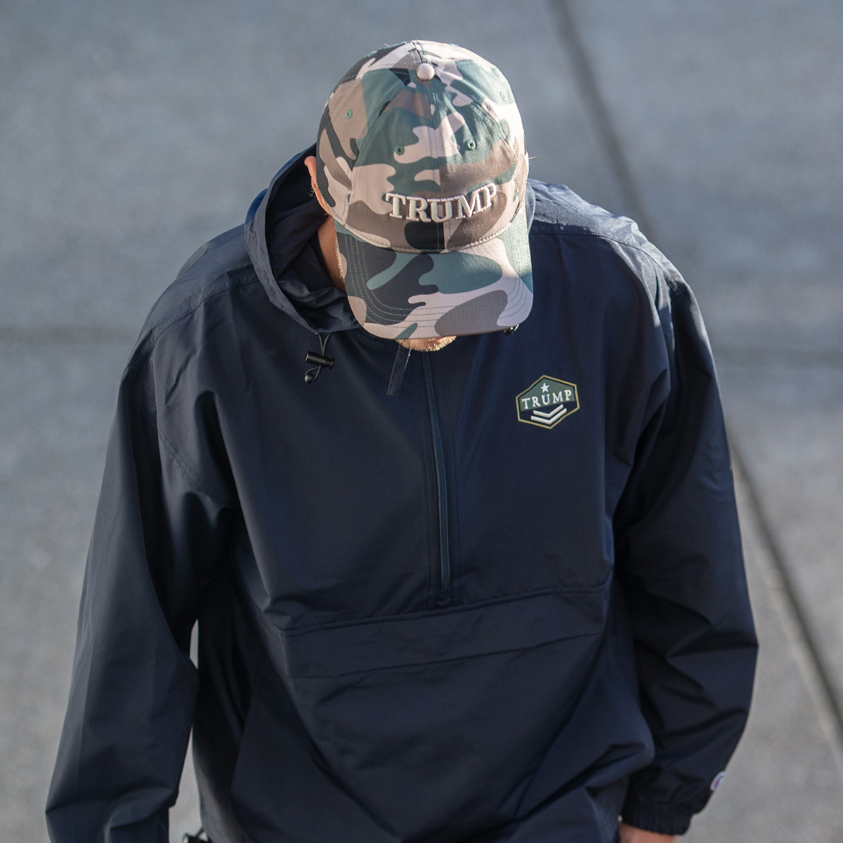 Raised Camo Trump Hat Raised Camo Trump Hat in the color tan