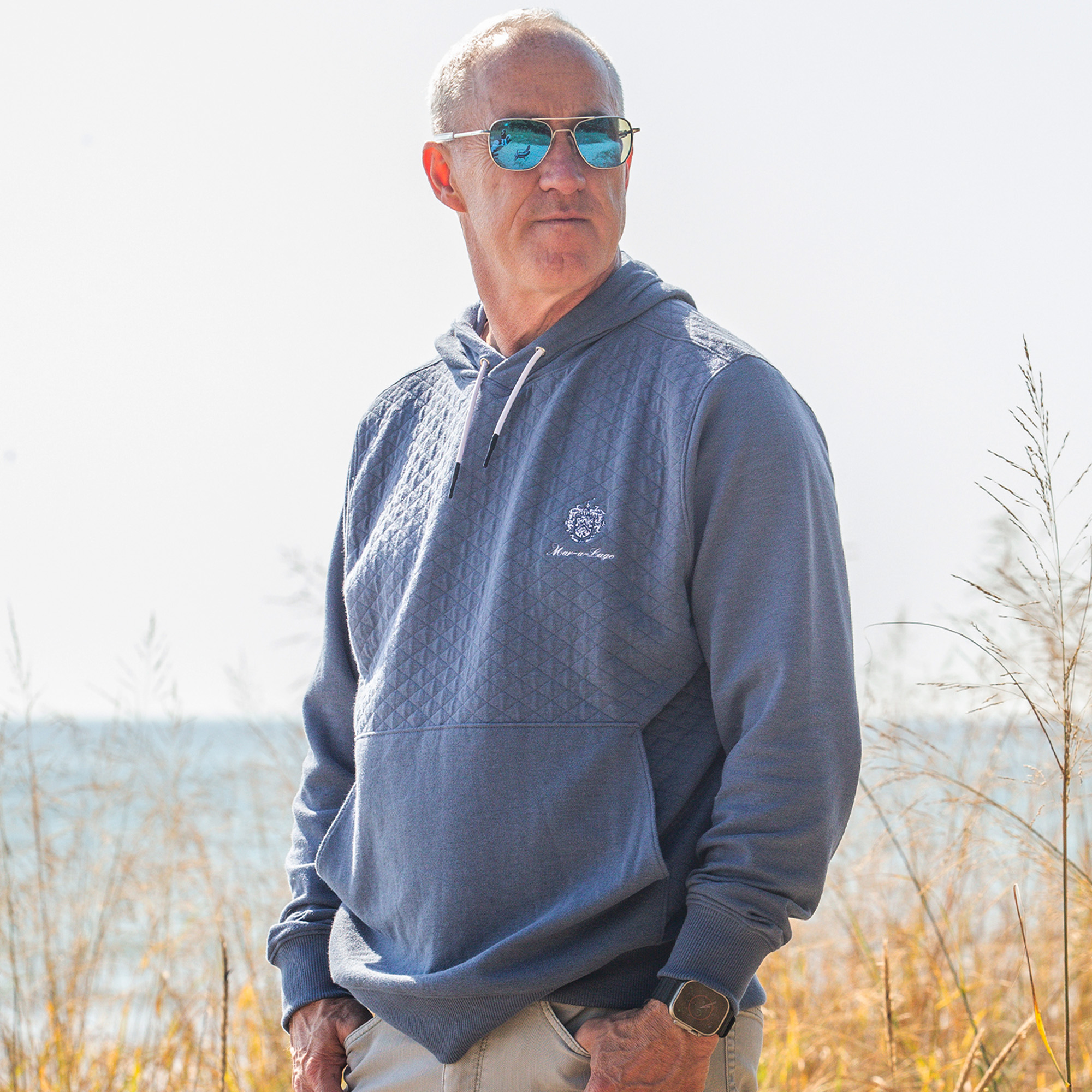 Mar-a-Lago Quilted Jersey Hoodie